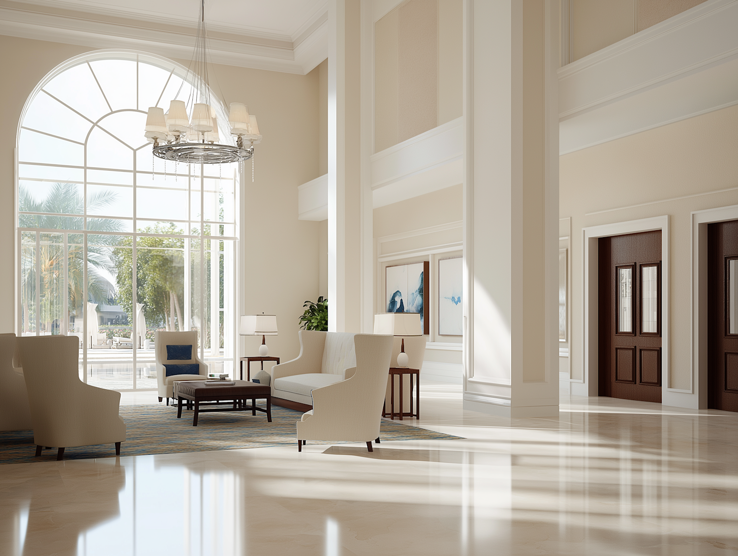 Waterfront Hotel Lobby